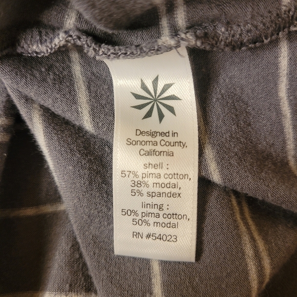 Athleta Comeback Striped Ruched Midi Length Long Sleeve Dress sz S 779703 - Picture 6 of 9